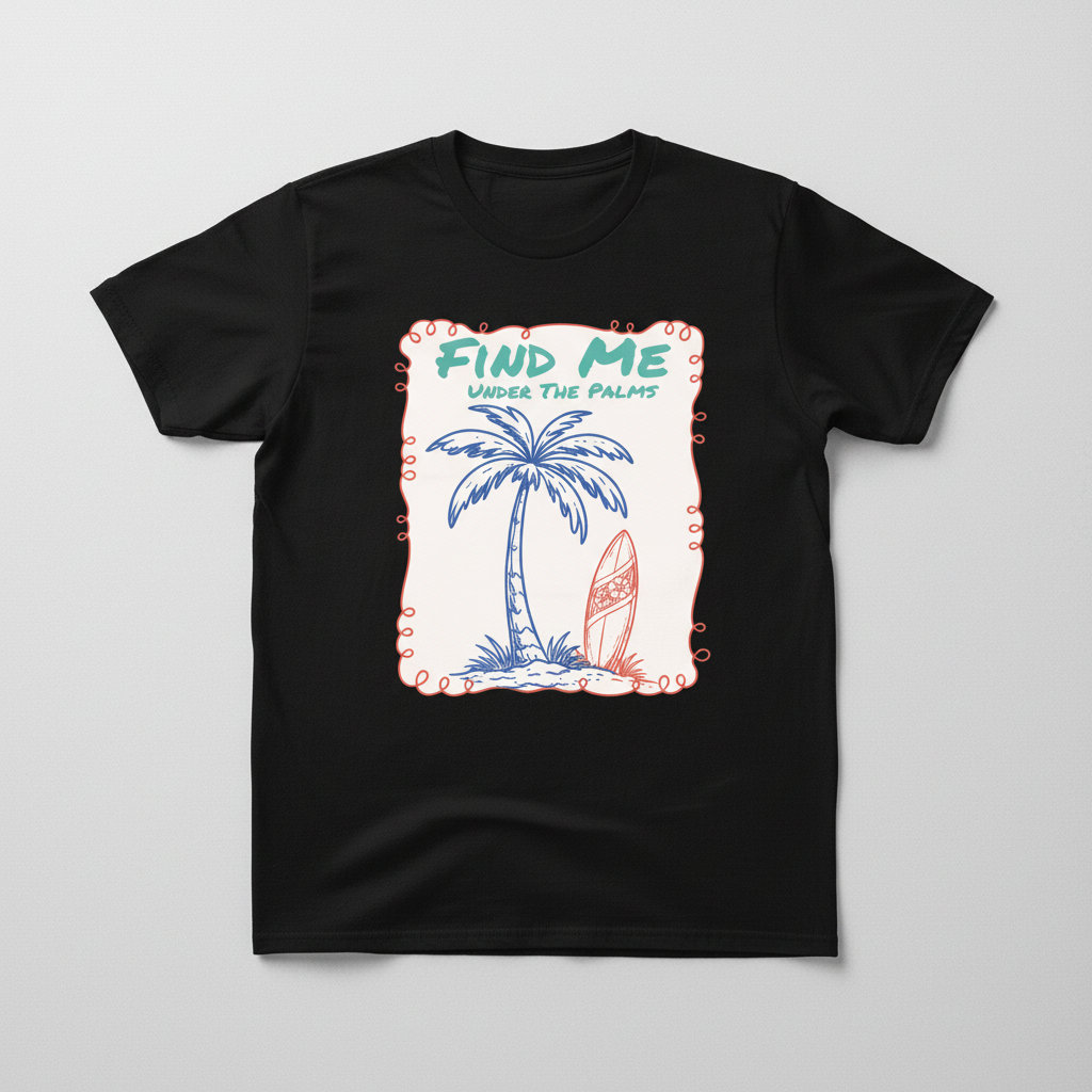 Find Me Under the Palms – Tropical Escape Tee