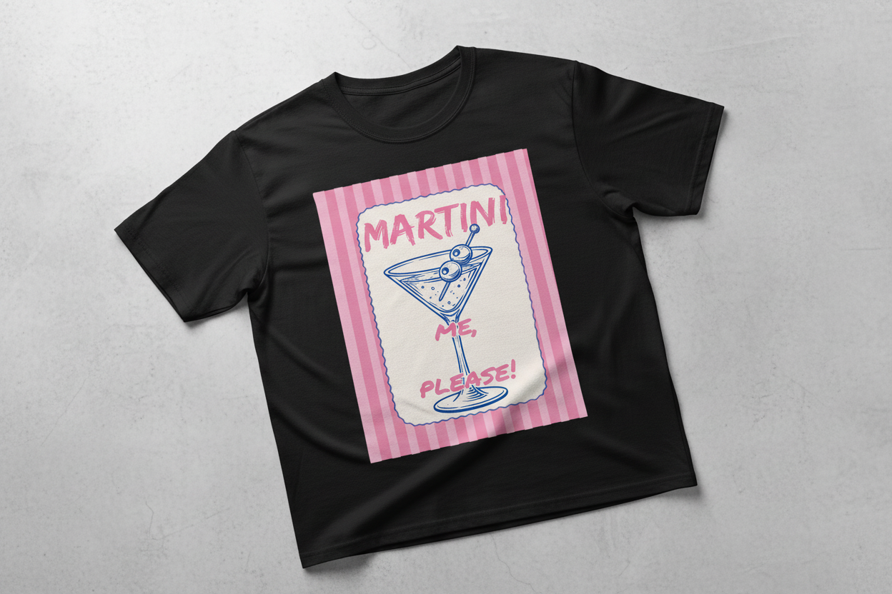 Martini Me, Please! – Retro Cocktail Tee