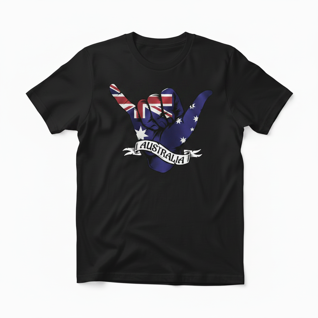 Aussie Shaka – Hang Loose Australia Tee