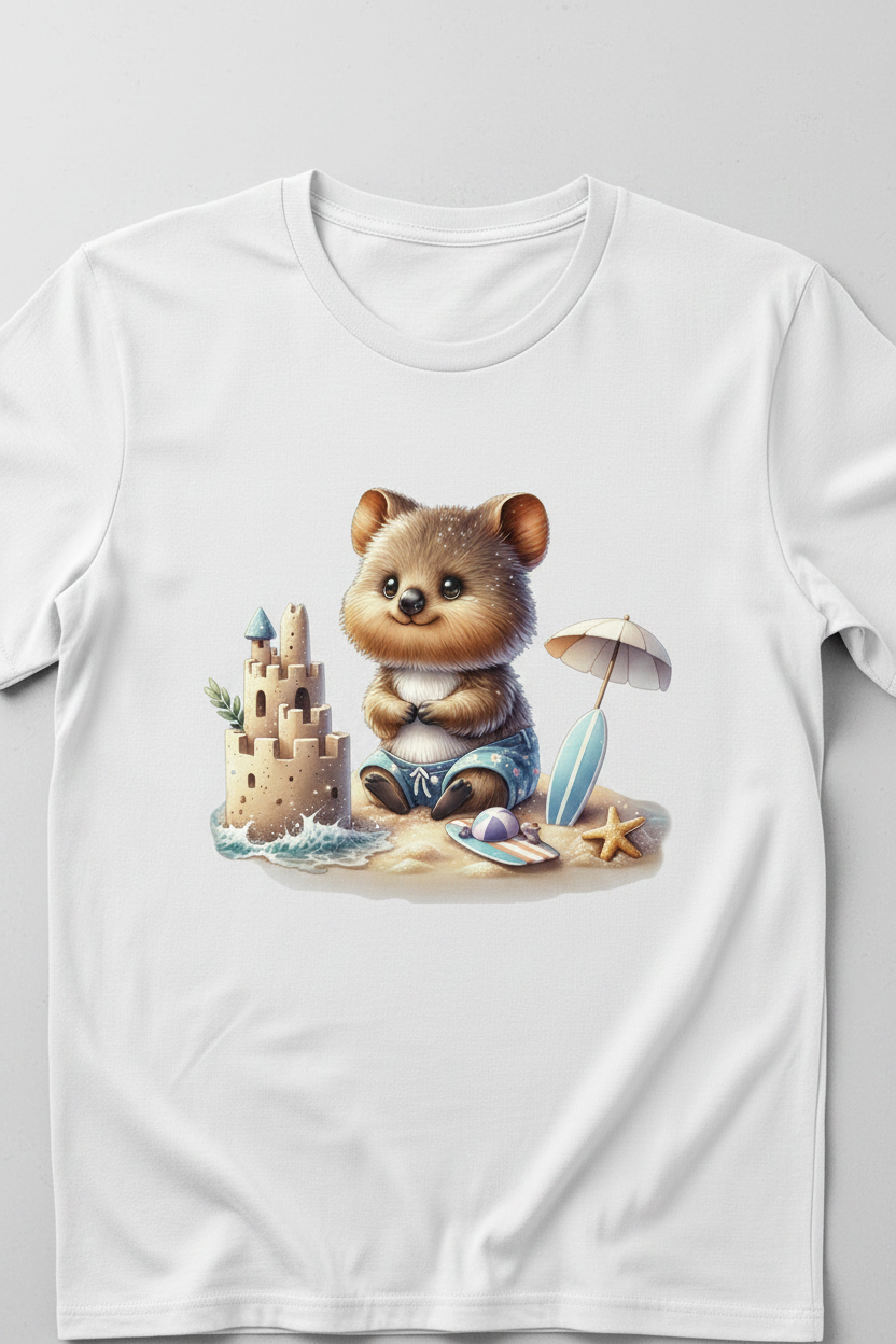 Beach Day Quokka – Sunny Aussie Vibes Tee