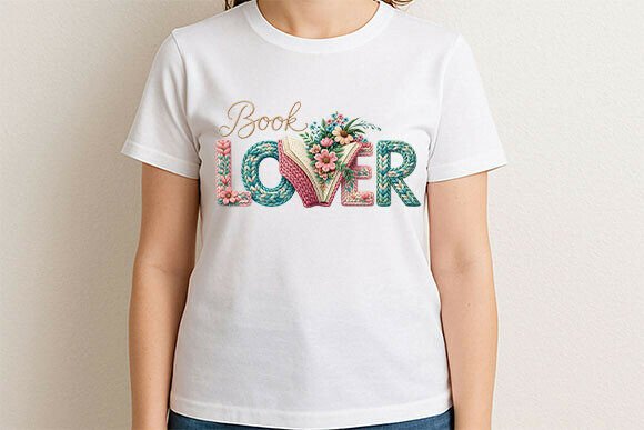 Book Lover – Floral Story Tee