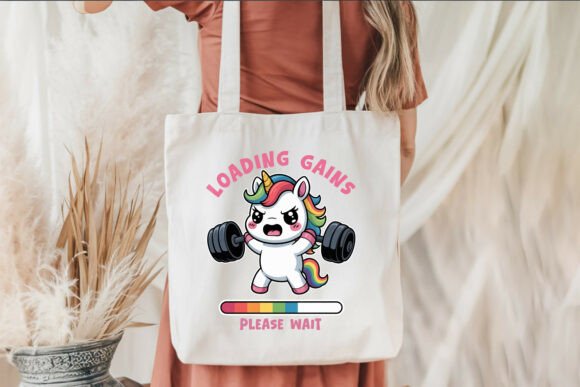 Loading Gains – Unicorn Tote Bag