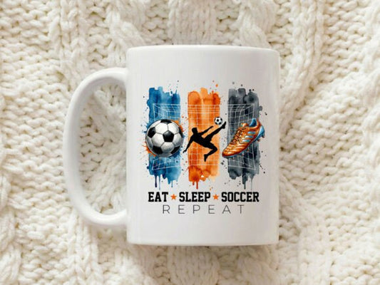 Eat Sleep Soccer Repeat – Mug Football Lifestyle Design