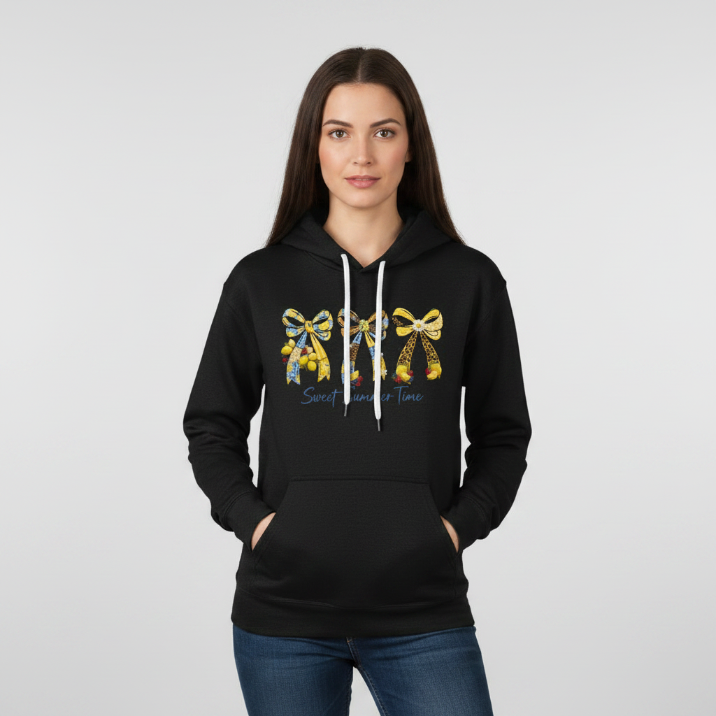 Sweet Summer Time – Lemon Bow Aesthetic Hoodie