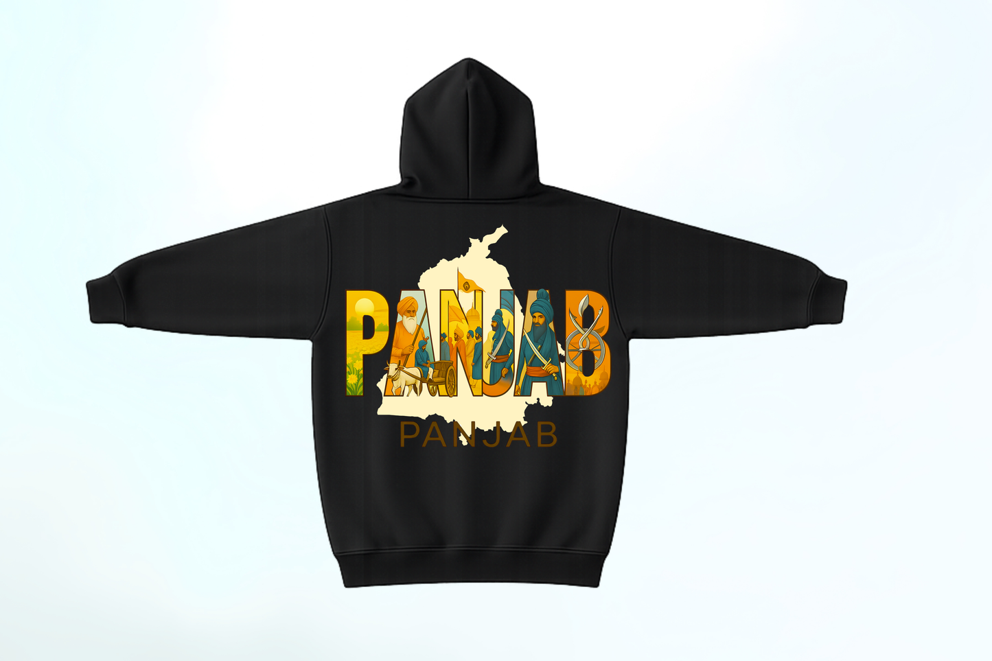 Panjab Heritage Hoodie - with Zipper