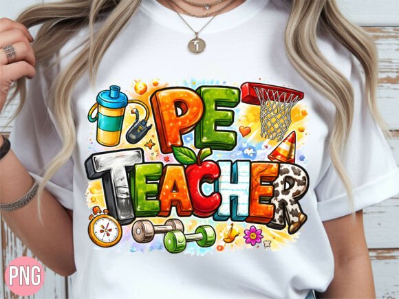 PE Teacher – Colourful Classroom Tee