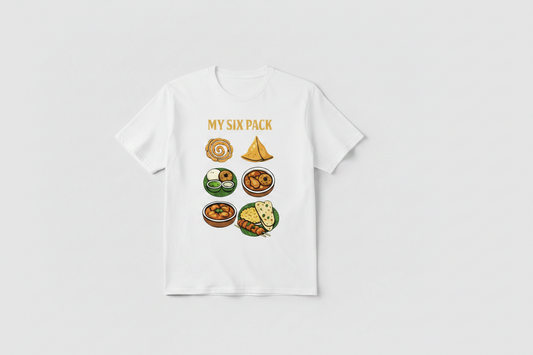 My Six Pack – Desi Food Lover Tee