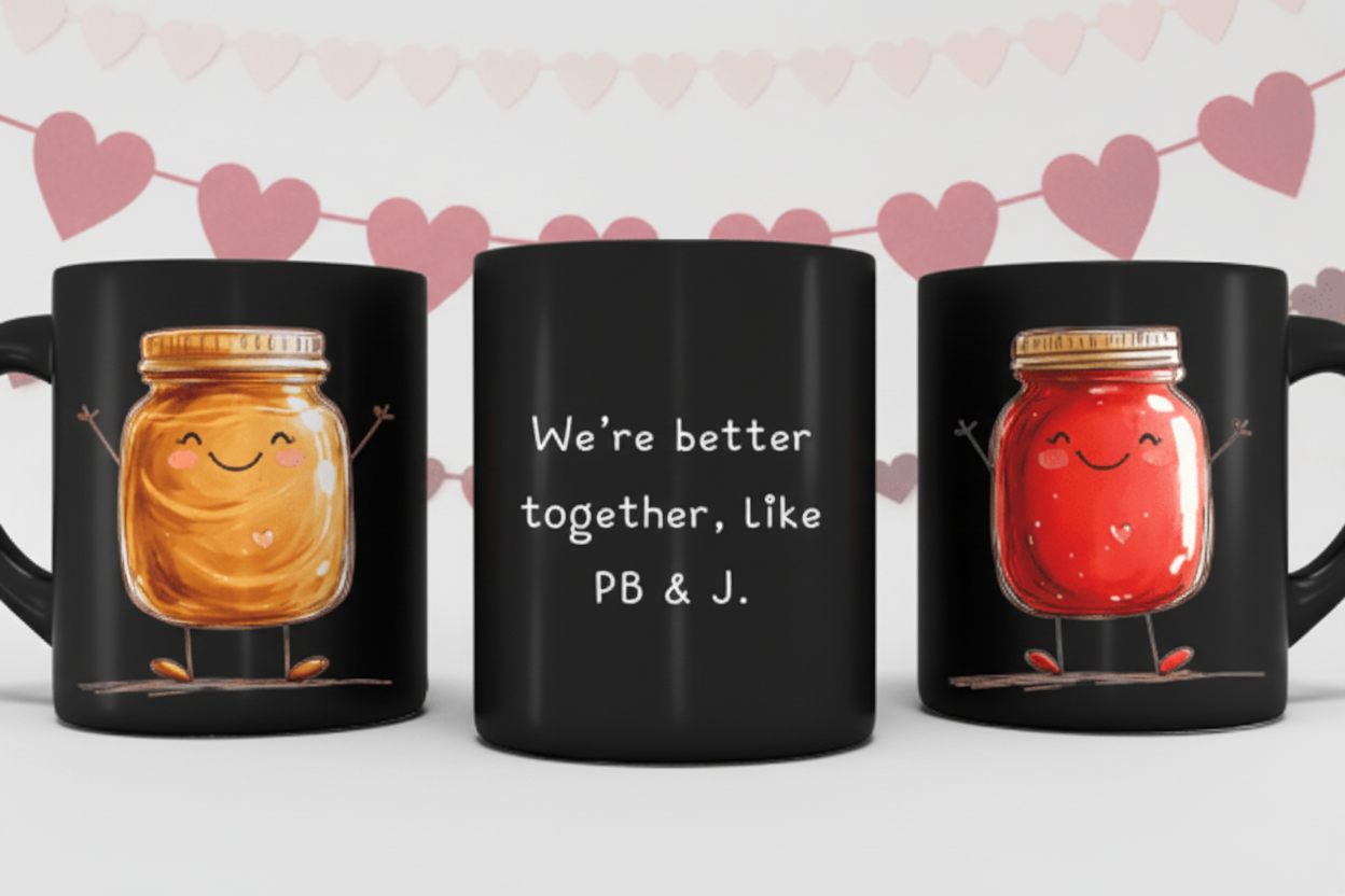 Better Together – PB & J Couple Mug
