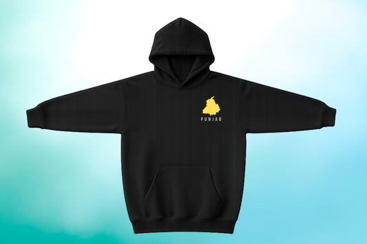 PIND PROUD – Premium Black Hoodie (Front + Back Print)