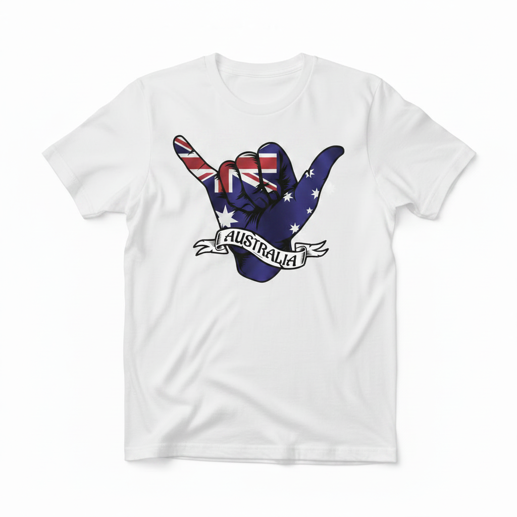 Aussie Shaka – Hang Loose Australia Tee
