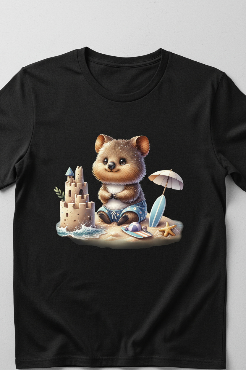Beach Day Quokka – Sunny Aussie Vibes Tee
