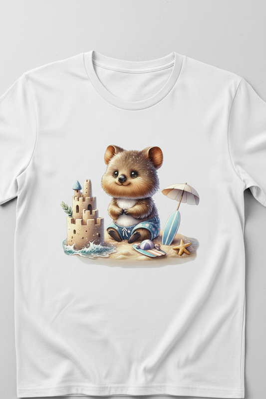 Beach Day Quokka – Sunny Aussie Vibes Tee