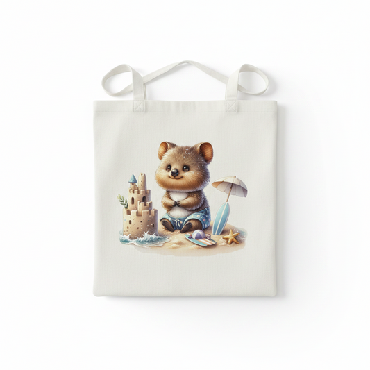 Beach Day Quokka – Cute Coastal Carry Tote