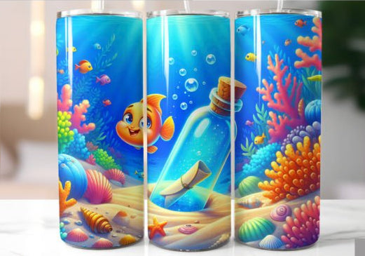 Underwater Adventure Kids Tumbler – Cute Ocean Fish Design