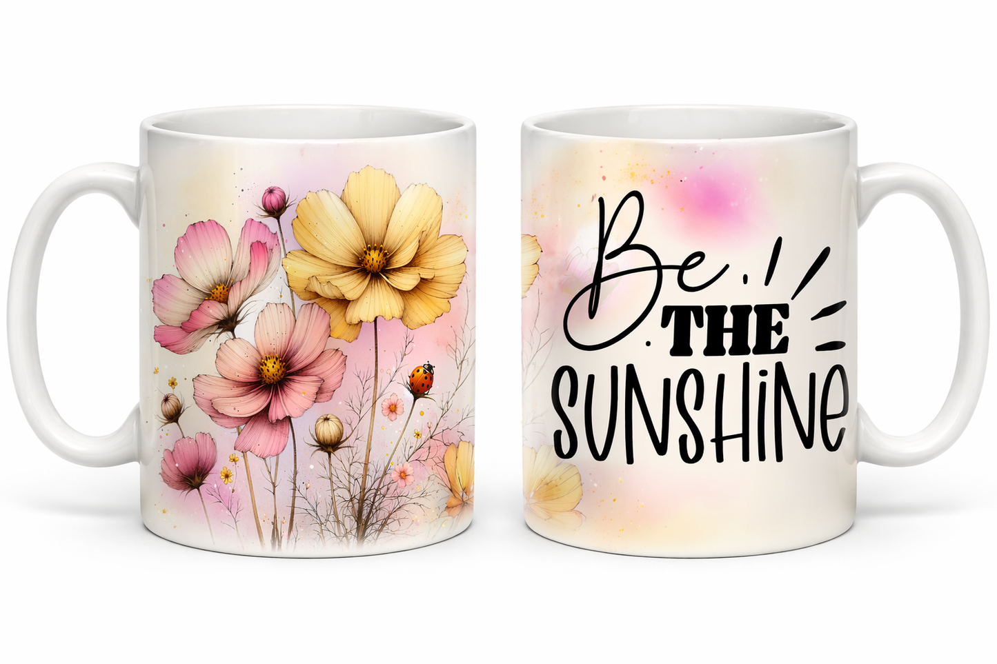 Be The Sunshine Floral Mug