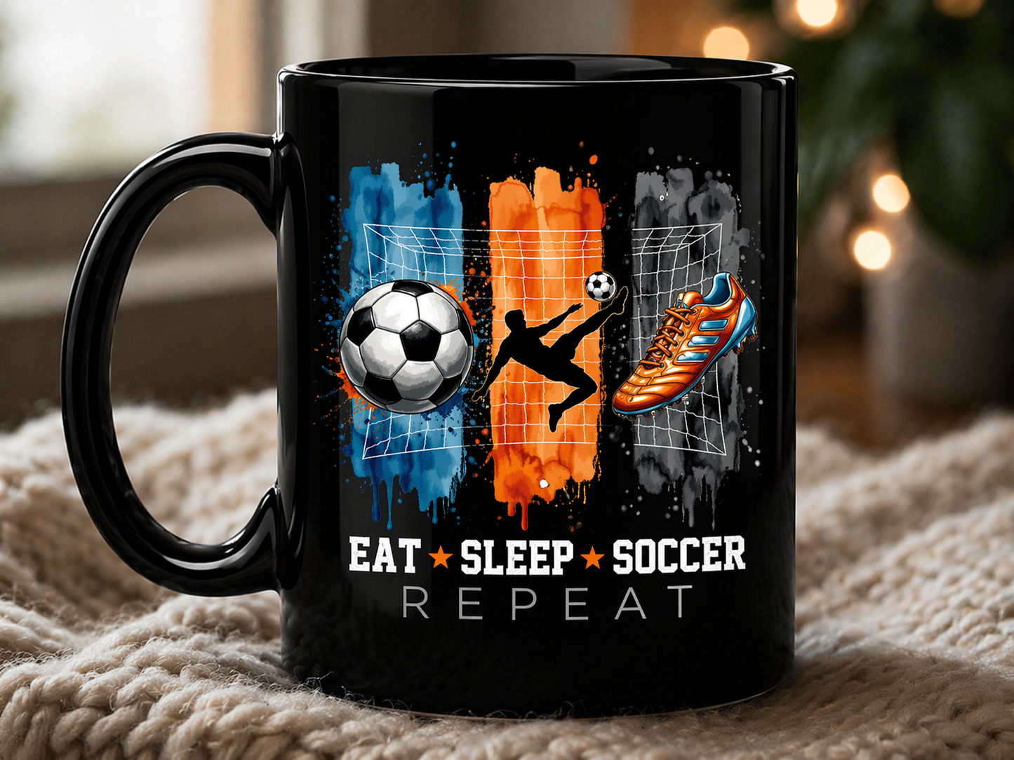 Eat Sleep Soccer Repeat – Mug Football Lifestyle Design
