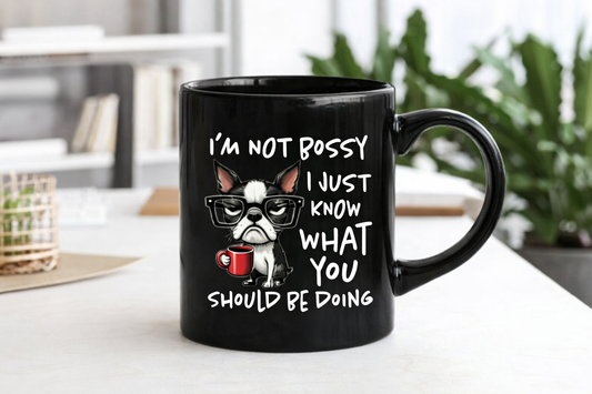 Too Tired To Care – Grumpy Dog Coffee Mug