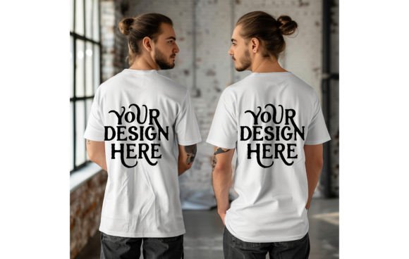 Custom T-Shirt Round Neck Front and Back  - Premium Quality