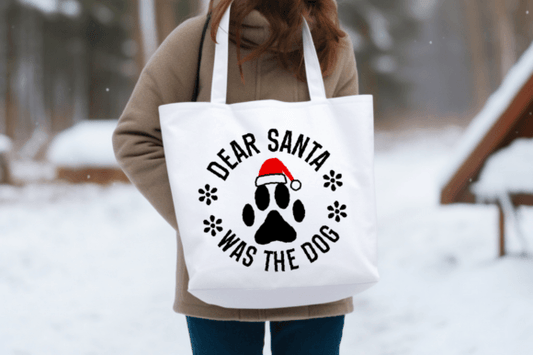 Dear Santa, It Was The Dog - Christmas Tote