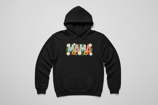 MAMA – Floral Patchwork Aesthetic Hoodie