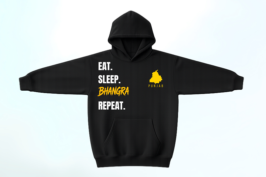 Eat Sleep Bhangra Repeat Hoodie