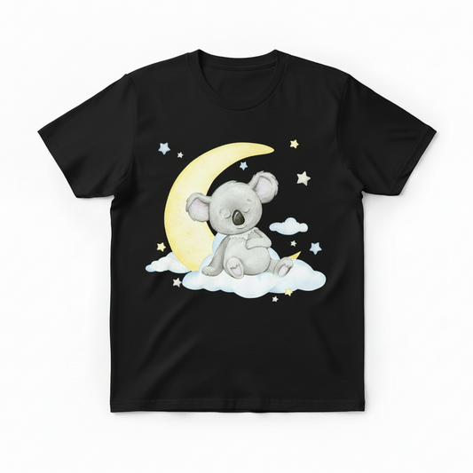 Dreamy Koala Moon – Soft Night Sky Tee