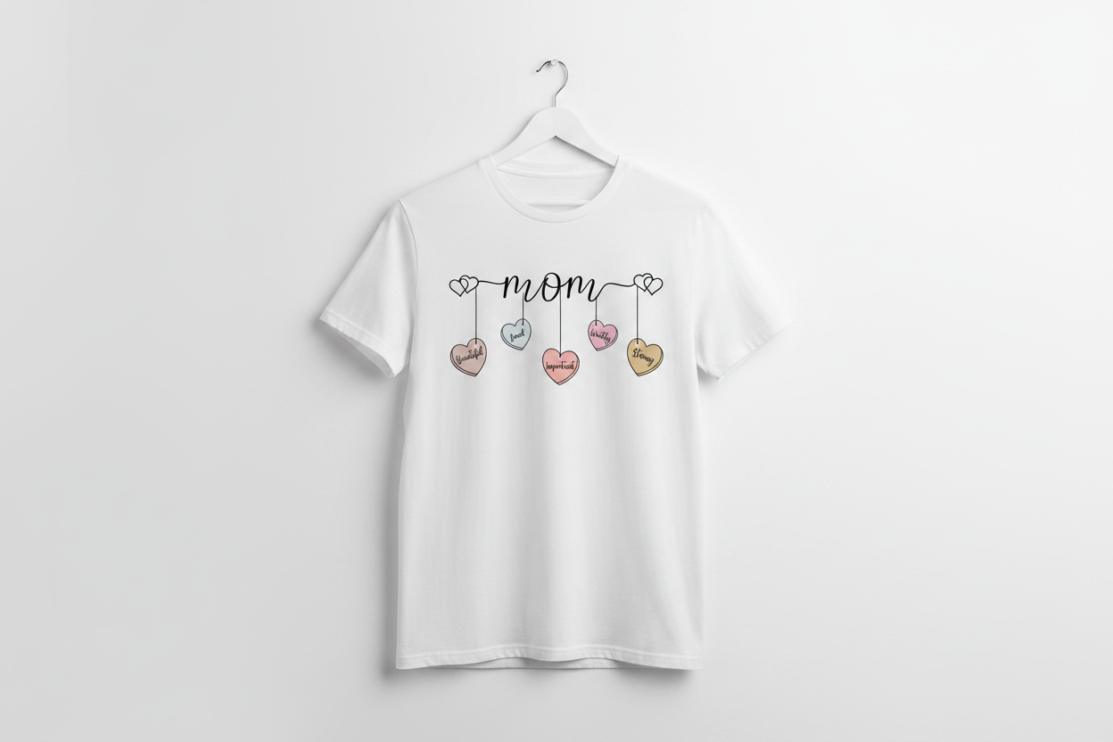 MOM – Beautiful, Loved, Important, Worthy, Strong Collection Tee