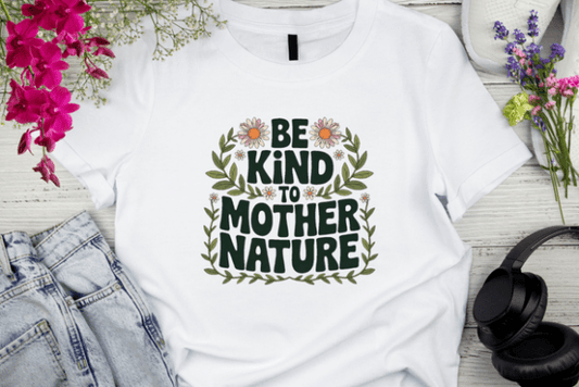 Eco‑Love Floral Graphic Tee