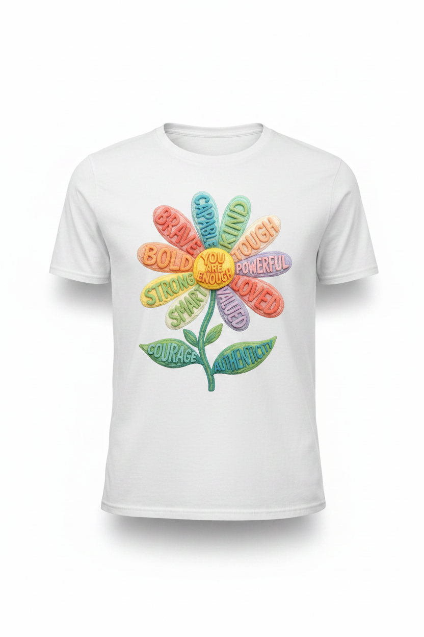 You Are Enough – Empowerment Bloom Tee