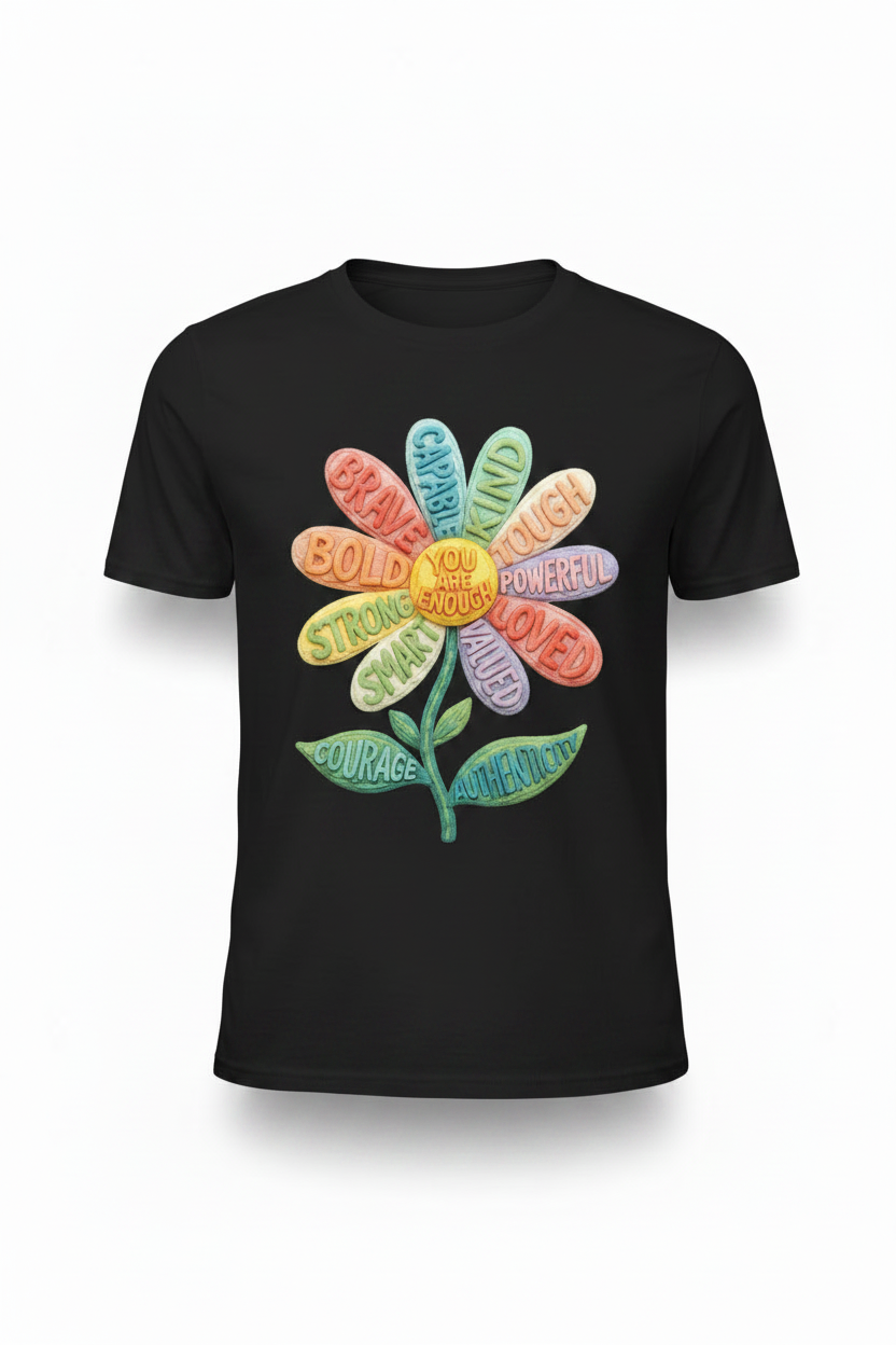 You Are Enough – Empowerment Bloom Tee