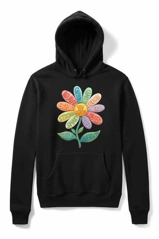 You Are Enough – Cozy Empowerment Hoodie