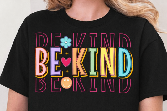 BE KIND – Retro Rainbow Tee