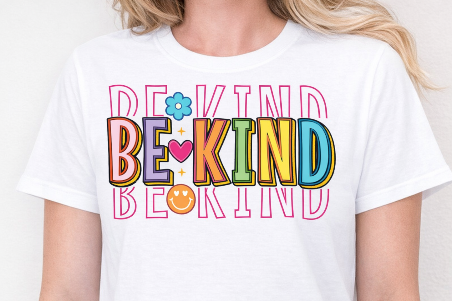 BE KIND – Retro Rainbow Tee