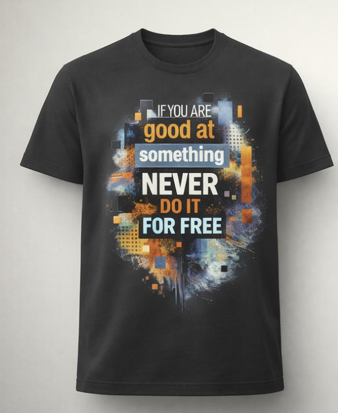Never Do It for Free – Skill & Value Tee