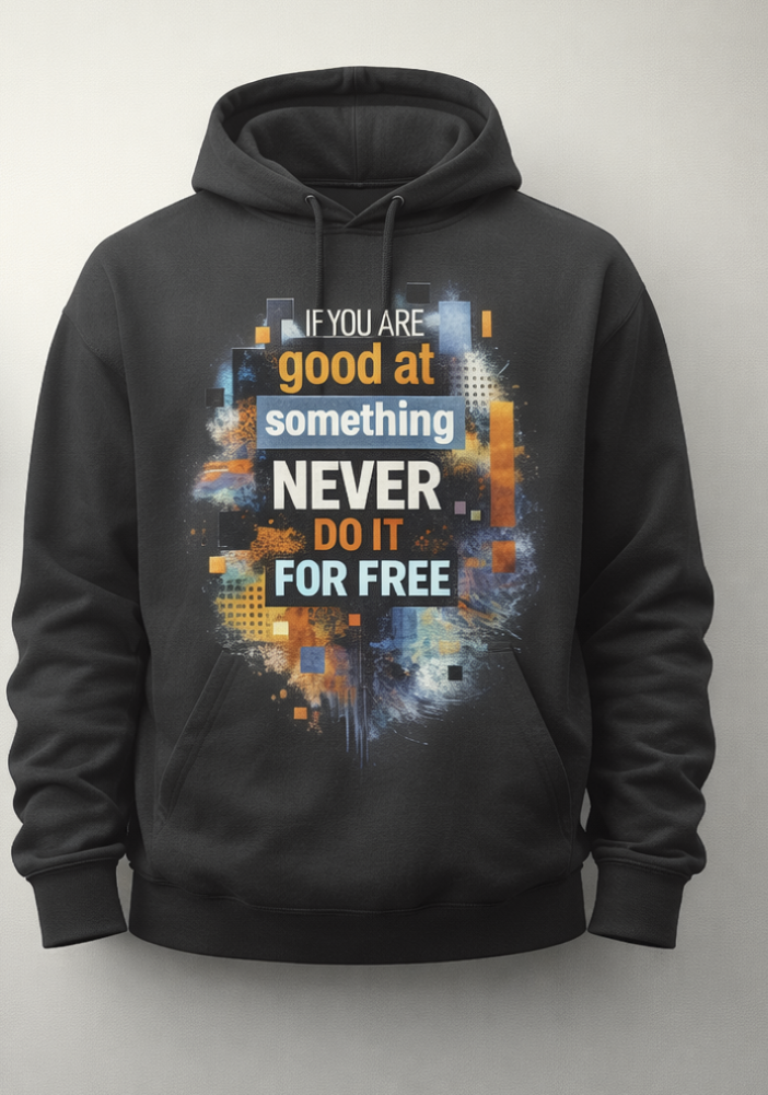 Never Do It for Free – Skill & Value Hoodie