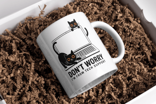 Tech Support Cats-Funny Coffee Mug