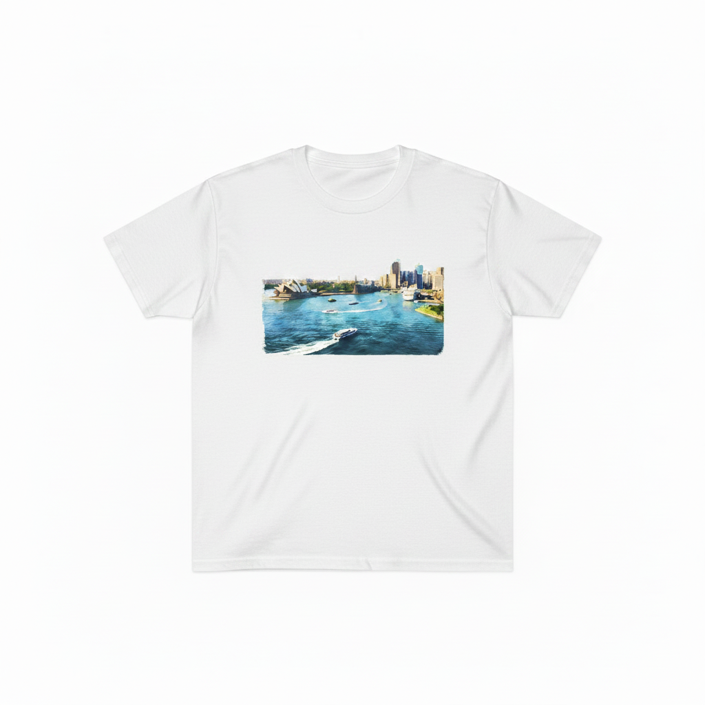 Sydney Harbour Dreams – Iconic Australia Skyline Collection Tee