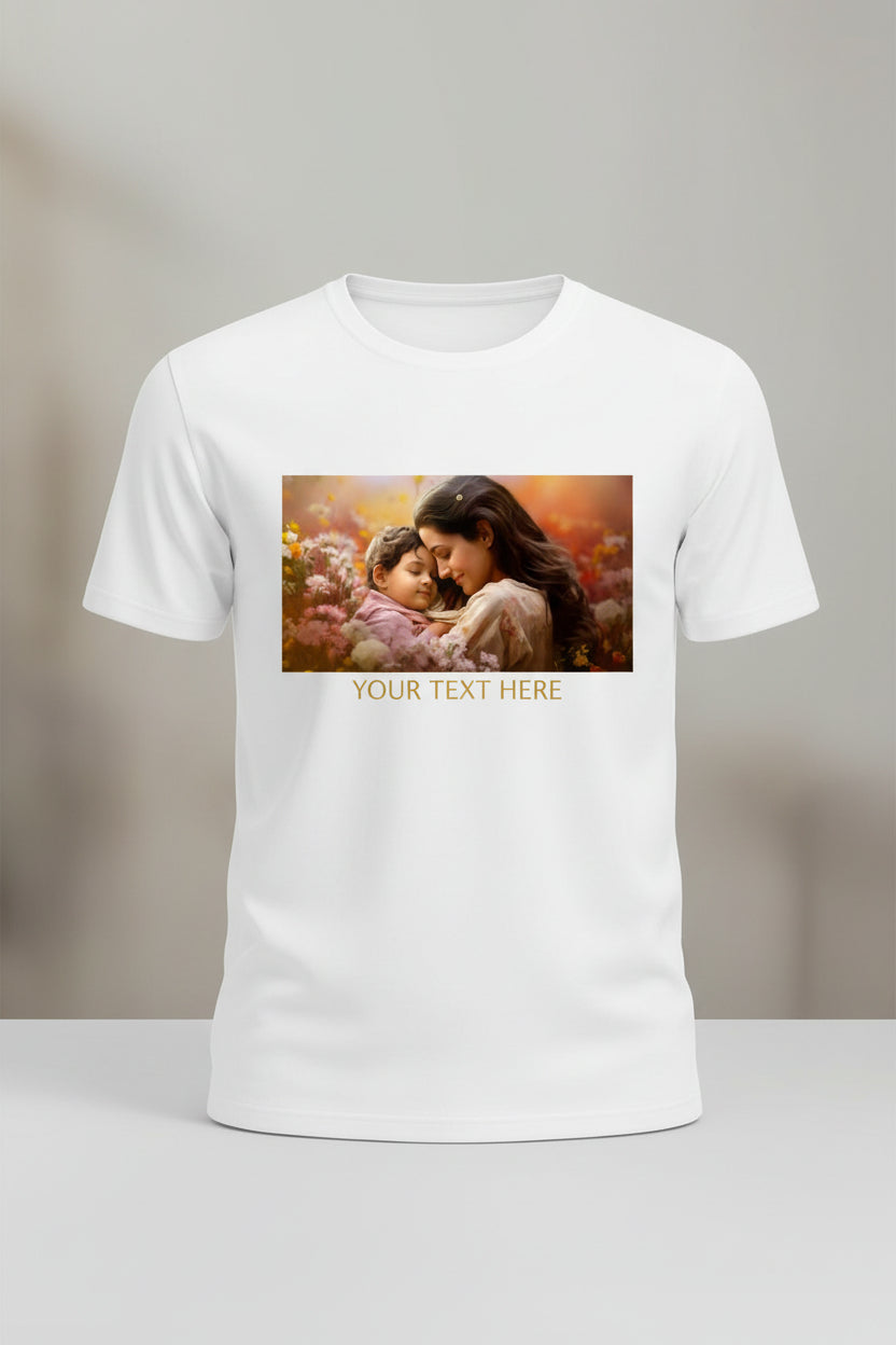 AI Your Picture + Personalized Text Custom T-Shirt