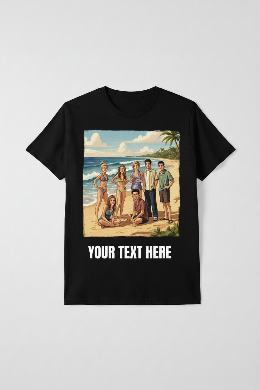 AI Your Picture + Personalized Text Custom T-Shirt