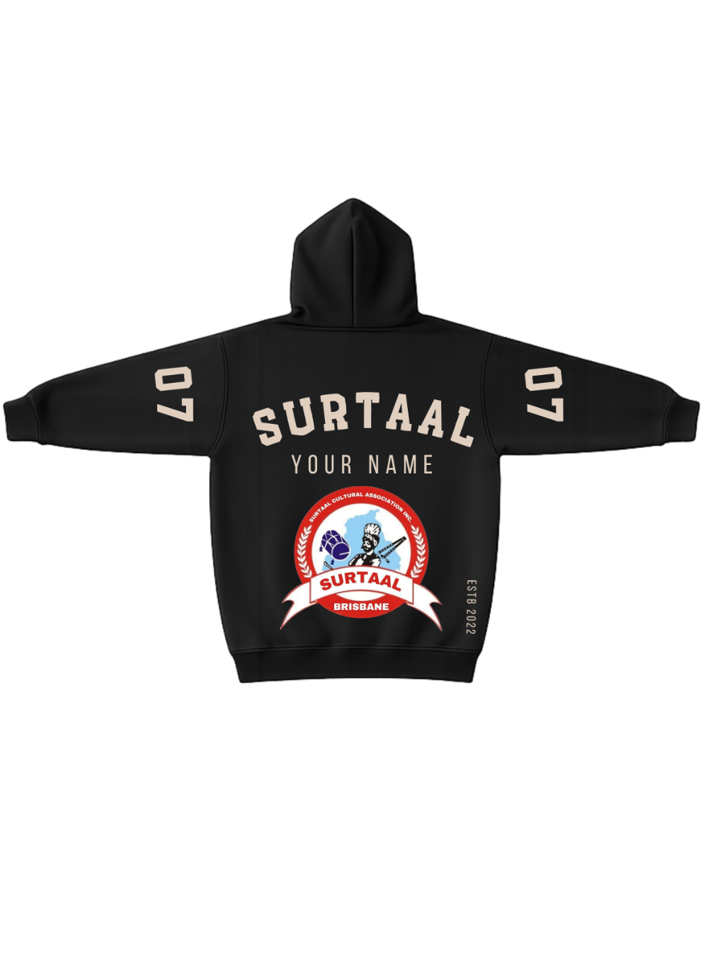 Surtaal Hoodie Style 1 – Zip-Up Version